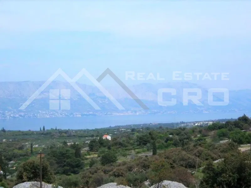 Brac properties - Spacious plot ready for the construction of a house with a swimming pool, boasting a lovely sea view, for sale – 2