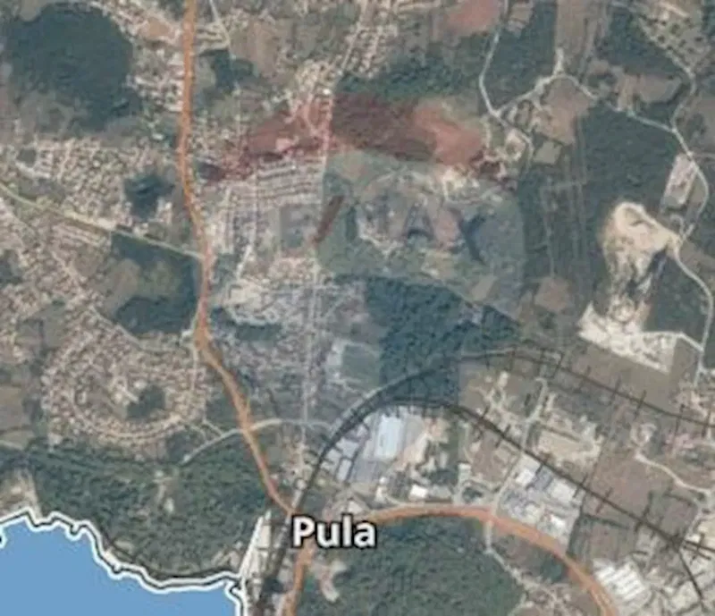 Земельный участок строительного назначения Šijana, Pula, 35.221m2 – 2
