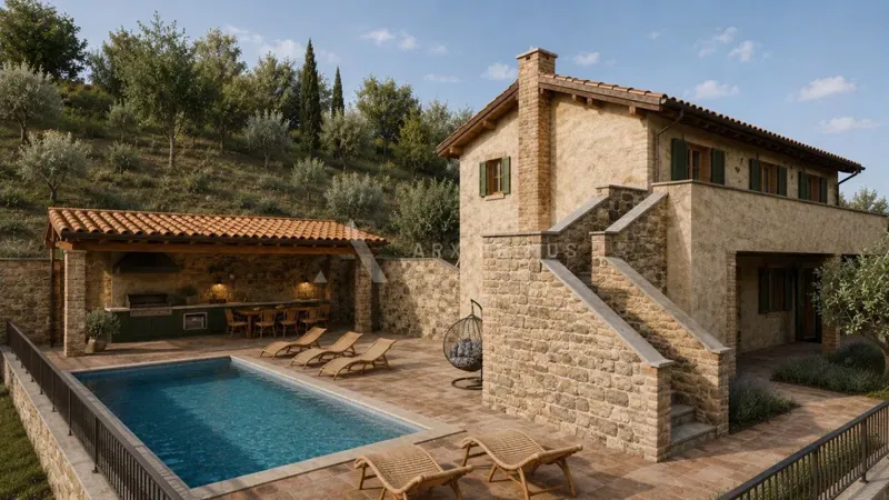 Villa a Momiano circondata dai vigneti – 2
