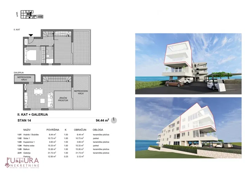 PAG - POVLJANA, APARTMENT FOR SALE 94.44 M2, FIRST ROW, BEAUTIFUL VIEW, NEW !!! – 3