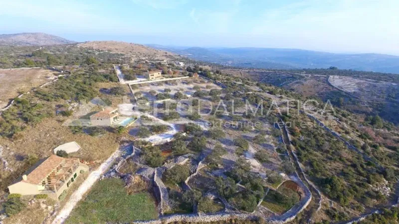 Rogoznica, surroundings - land with a building permit for three buildings overlooking Italy – 2
