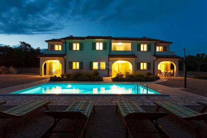 The island of Krk, Karst three villas in a row surrounded by nature – 3