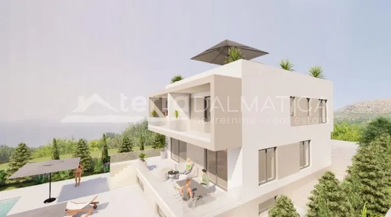 Podstrana, beautiful villa with pool and sea view – 2