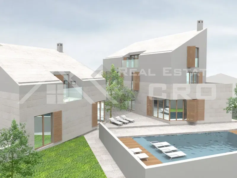 Brač ingatlanok - Modern, tágas elrendezésű villa, nagyon csendes területen, Brač belsejében, eladó – 2