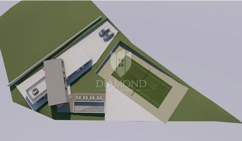 Buzet, land in a quiet location with a project and an open view! – 3