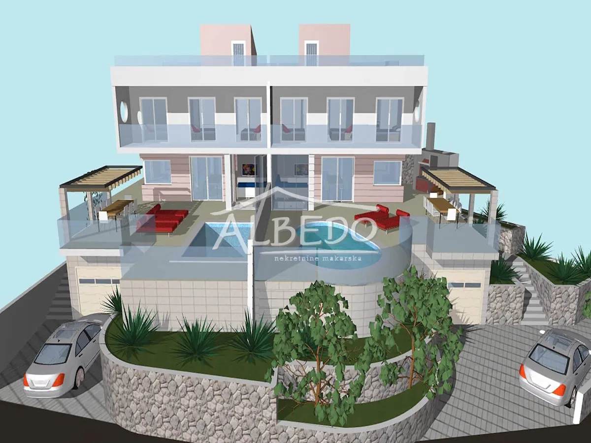 Vila sa fantastičnim pogledom na more u Gornjoj Podgori