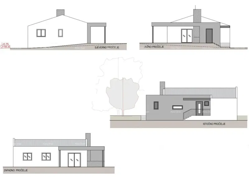 "Blizina Raklja, construction land with building permit." – 2