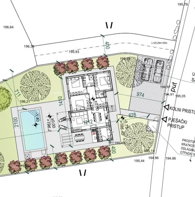 "Blizina Raklja, construction land with building permit." – 3