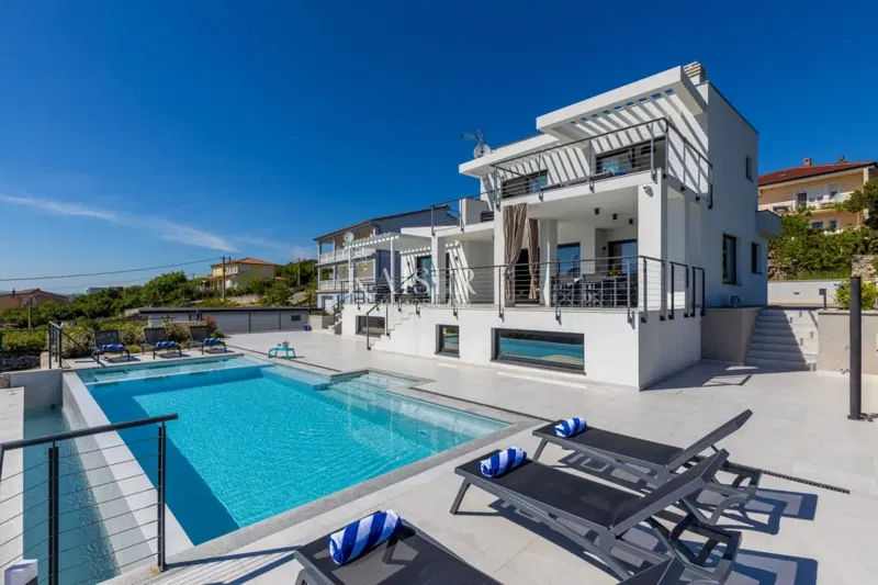 Kraljevica, Šmrika – New villa with pool and sea view – 2
