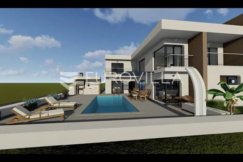Zadar, Sabunike, Luxury villa with pool, 200m from the sea, NEWLY BUILT – 2