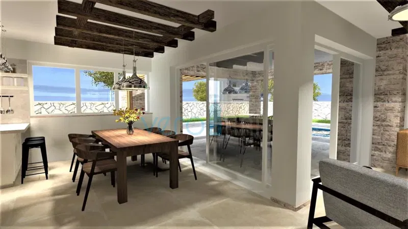 Vrbnik, dintorni, Casa indipendente 136 m2 con piscina e giardino, in vendita – 2