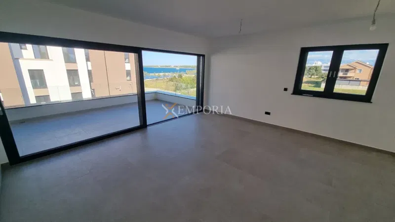 Apartment in a new building with elevator, 2nd row to the sea, sea view, Zaton – 2