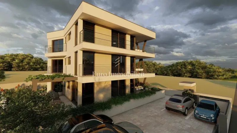 Apartment on the ground floor of a villa under construction, town of Krk – 3