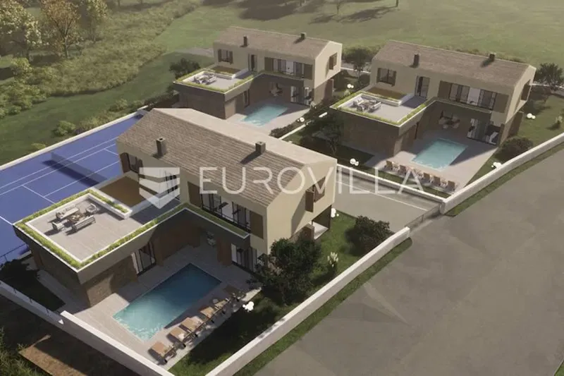 Istria, Gračišće, NEWLY BUILT, exclusive villa 390 m2 with 2 swimming pools – 3