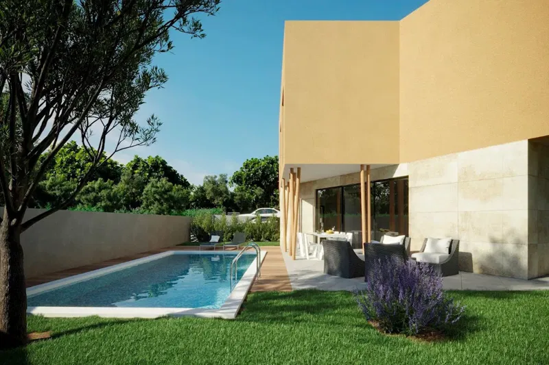 Modern Semi-Detached Villa with Pool and Vineyard Views Near Novigrad – 2