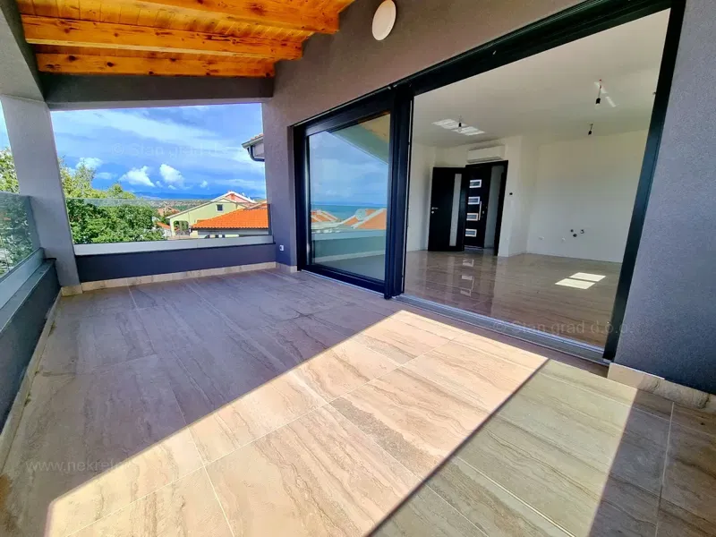 Malinska, nuovo appartamento al 2 piano con vista mare, VENDITA! – 2