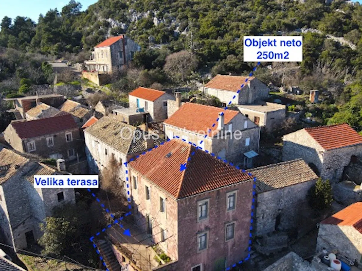 PELJEŠAC-Janjina, kuća 250m2 sa terasom (video)