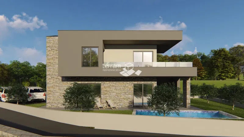 Istria, Marčana, house 141.2m2 with pool, sea view, NEW!!, for sale – 2