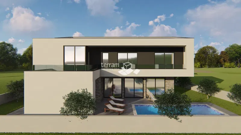 Istria, Marčana, house 174.85m2 with pool, sea view, NEW!!, for sale – 2
