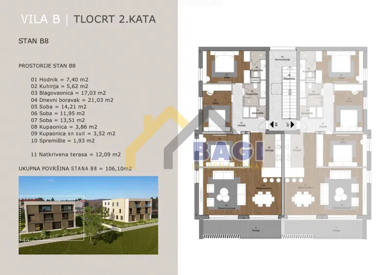 ATTICO IN VILLA URBANA CON VISTA MARE 5* – 3