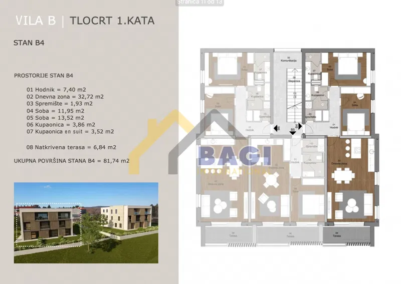 Appartamento Labin, 81,74m2 – 2