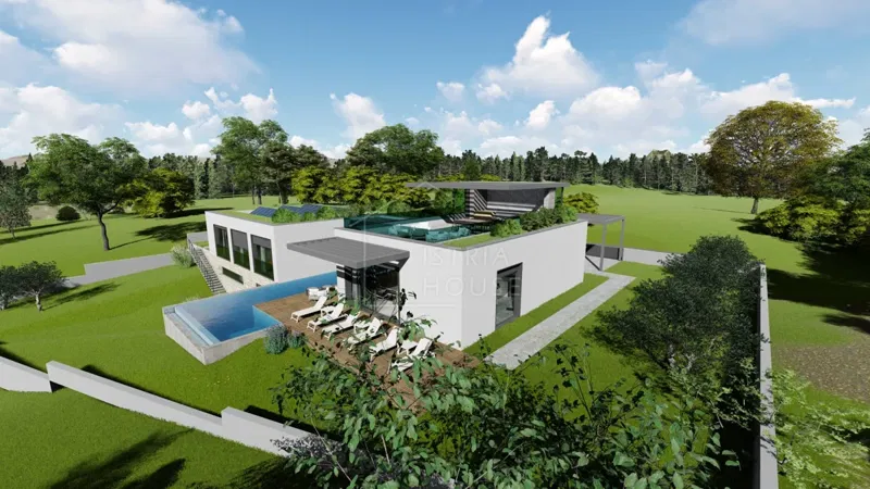 Rovinj, surroundings, building plot with construction started – 2