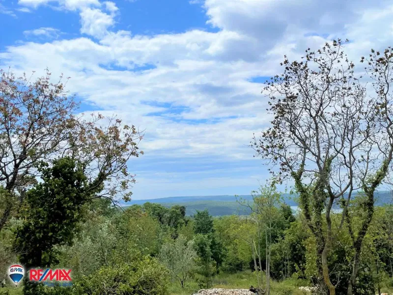 ISTRIA, LABIN, SURROUNDINGS, LARGE BUILDING LAND WITH SEA VIEW – 2