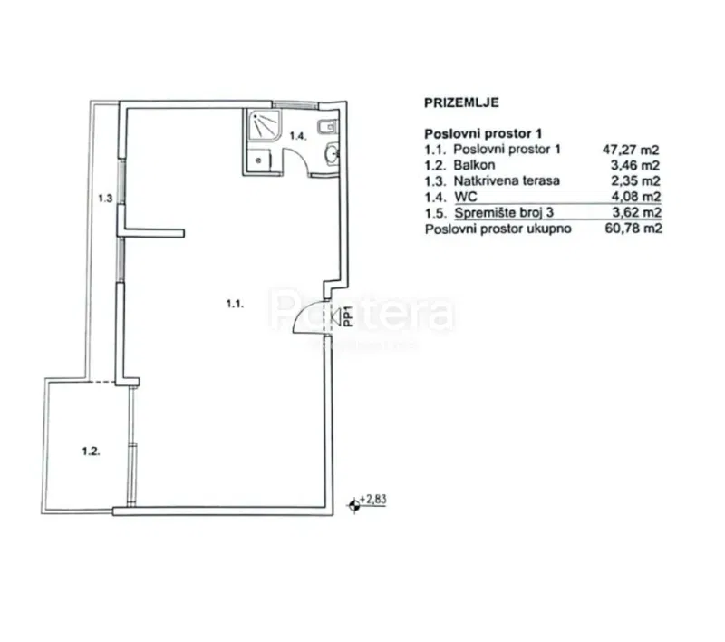 Business premise Zamet, Rijeka, 58m2 – 3
