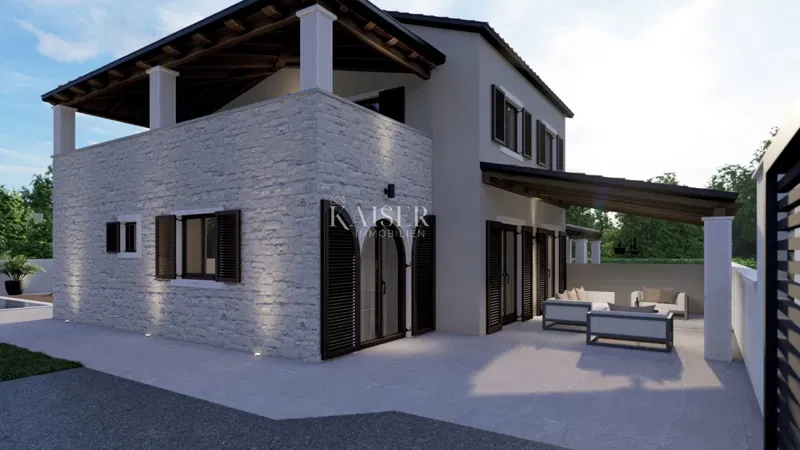 Isztria - Poreč, új, modern villa medencével 2 km-re a tengertől – 2