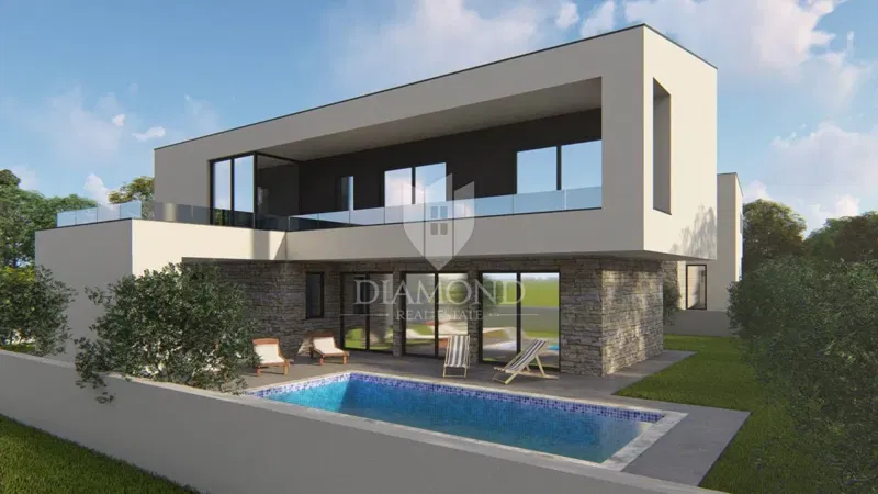 Pula, surroundings, luxury house with swimming pool – 3