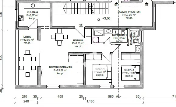 Istria, Medulin, Banjole area, apartment 80.72m2, 1st floor, 2 bedrooms + bathroom, near the sea, NEW!! #sale – 2
