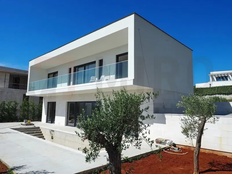 Krk, wider area, modern villa with pool and sea view under construction! – 3