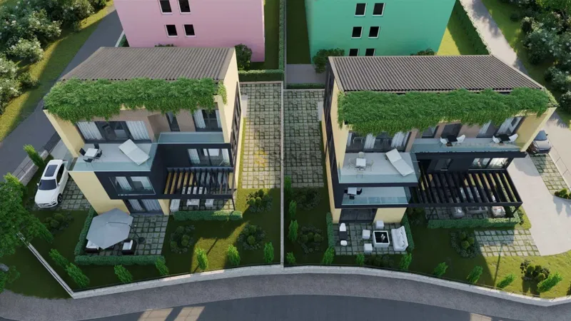 Isola di Krk, Krk, nuovo appartamento moderno di 61m2 al piano terra con giardino! – 3