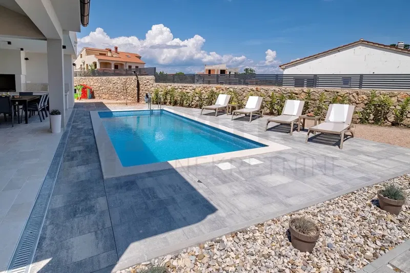 Krk, surroundings, new modern house with swimming pool in a quiet location! – 3