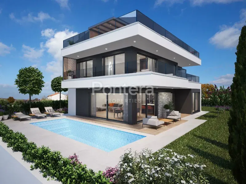 ISTRA, Poreč – Moderna vila s pogledom na more, samo 2 minute vožnje do mora i centra – 2