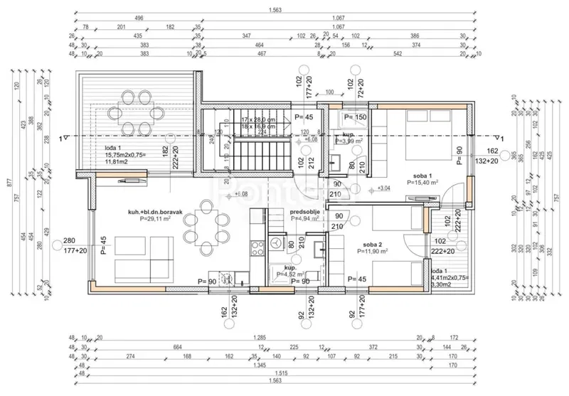 Banjol, Rab, 90m2 – 2