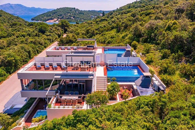 Wyspa Korčula – Luksusowa willa z widokiem na morze i basenem na sprzedaż – 2
