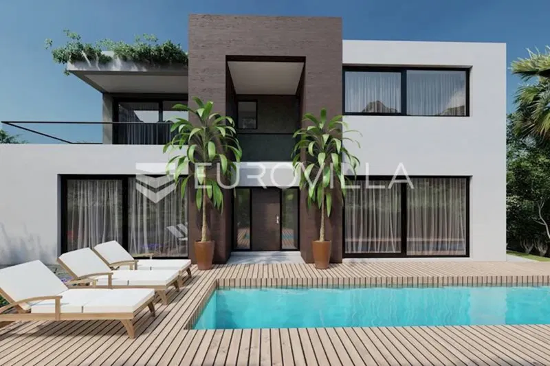 Zadar, Privlaka, villa with pool and sea view – 3