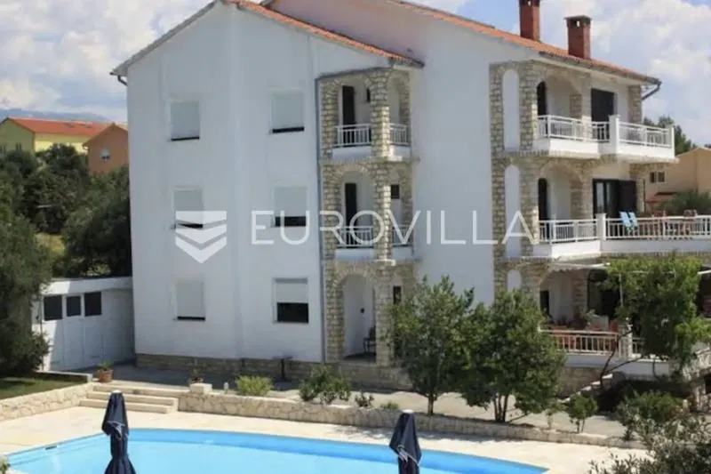 Island Rab, Barbat, villa with five apartments 500 m² with pool – 2