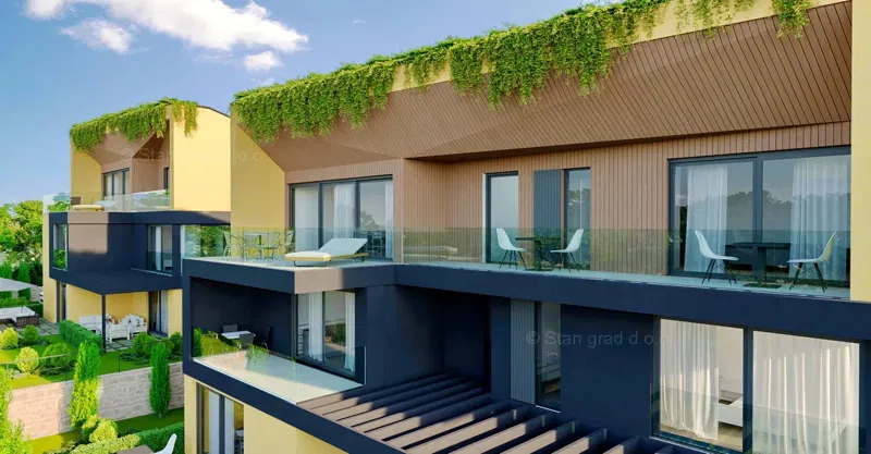 Isola di Krk, città di Krk, bellissimo attico in una nuova costruzione, a 600 m dal mare, in vendita! – 3