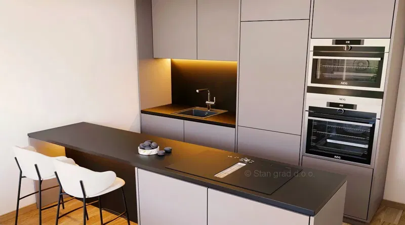 Isola di Krk, città di Krk, appartamento di lusso al piano terra con giardino, in vendita! – 2
