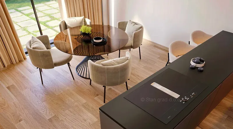 Isola di Krk, città di Krk, appartamento di lusso al piano terra con giardino, in vendita! – 3