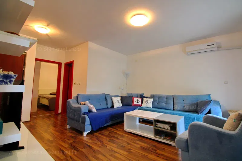 The island of Krk, Soline Bay, one-room apartment on the first floor with a view of the sea, for sale! – 3