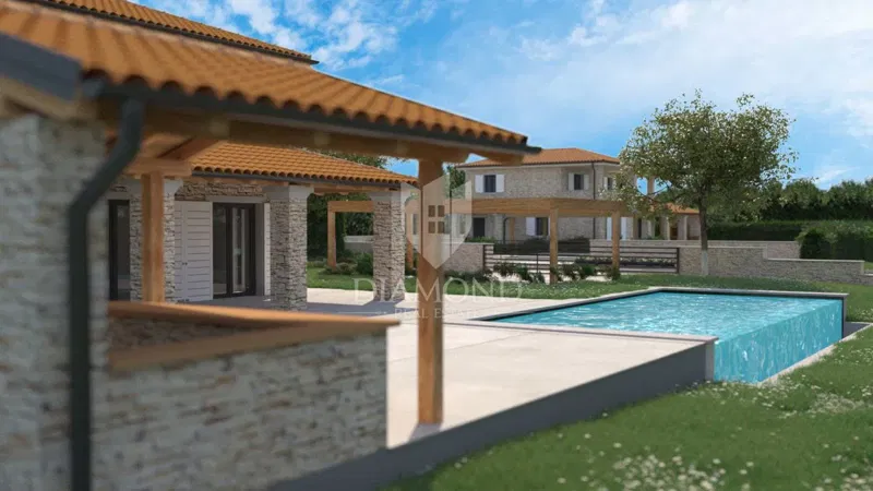 Poreč area, land with project, building permit and sea view! – 3