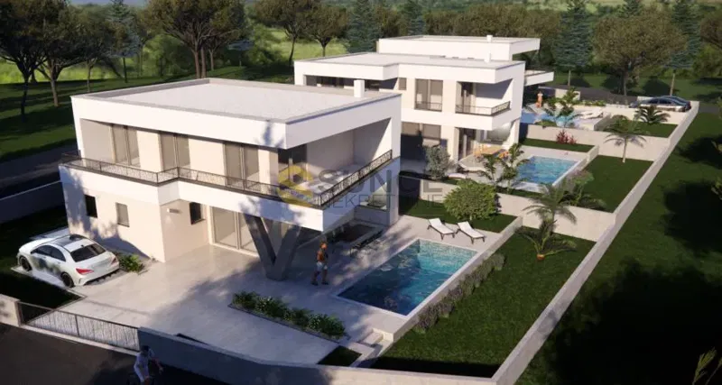 ISOLA DI KRK, IN VENDITA, NUOVA VILLA CON PISCINA E SPLENDIDA VISTA MARE! – 2