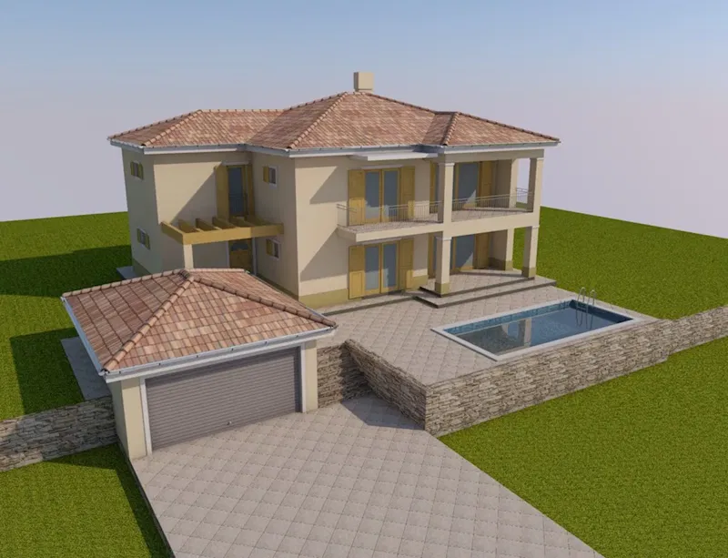 WIDER AREA OF MALINSKA! DETACHED HOUSE WITH GARDEN AND SEA VIEW! – 2