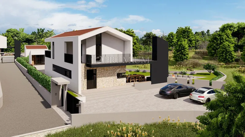 Okolica Malinske, prodaja samostojeće kuće s prostranom okućnicom! – 2